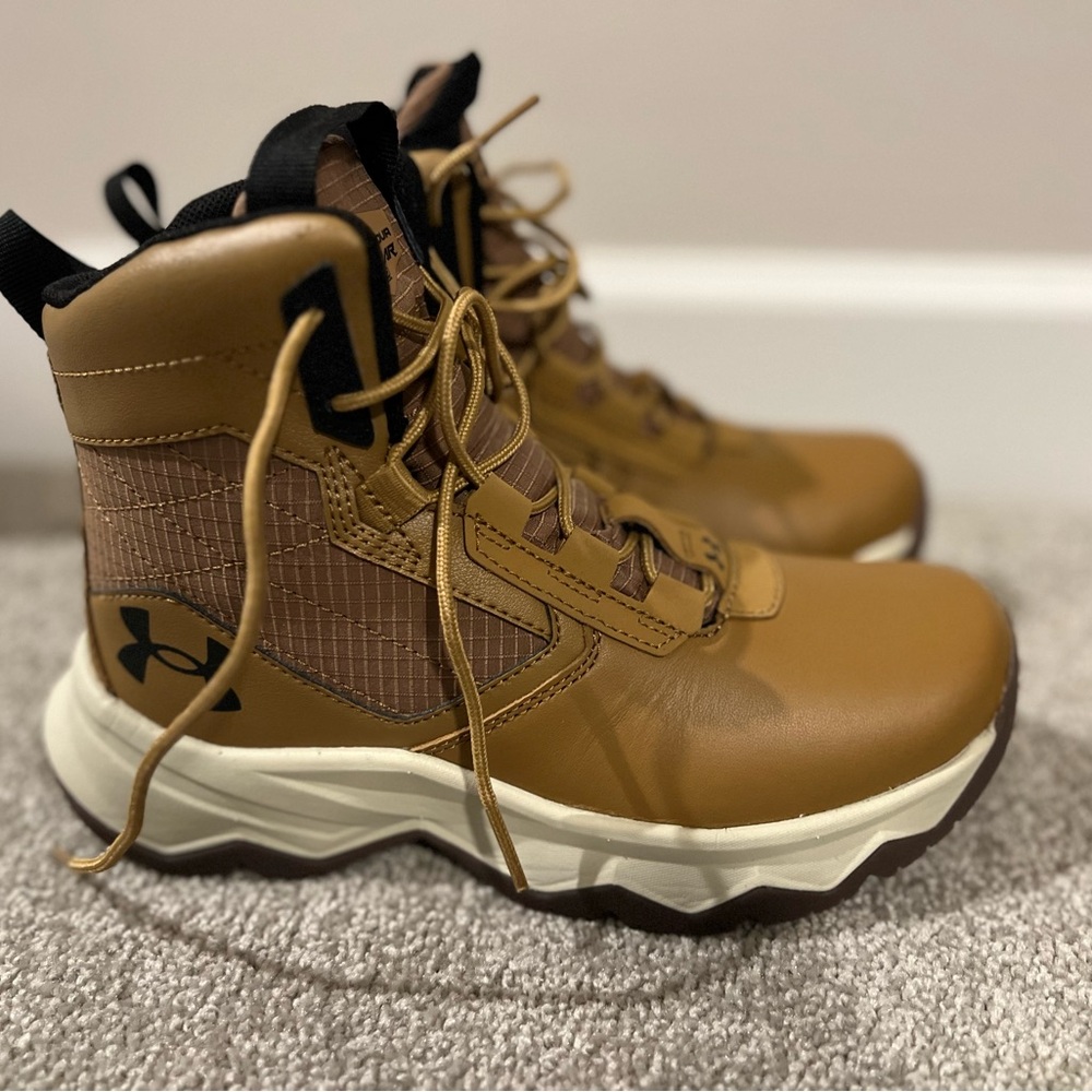 Under Armour Tan High-Top Boots